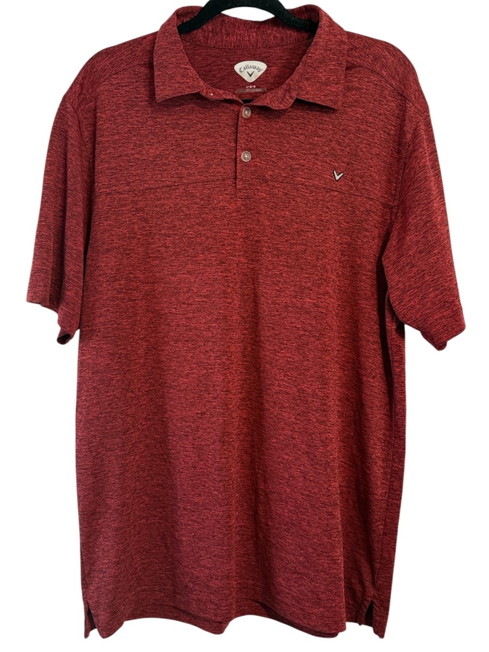 Callaway Dark Red Heathered Golf Polo
